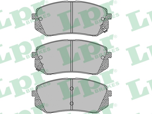 Jeu de 4 plaquettes de frein avant LPR 05P1415 - OtoParts.ma