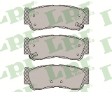 Jeu de 4 plaquettes de frein arrière LPR 05P1417 - OtoParts.ma