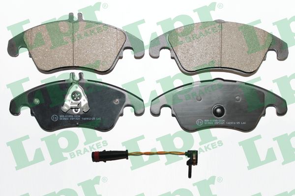 Jeu de 4 plaquettes de frein avant LPR 05P1421A - OtoParts.ma