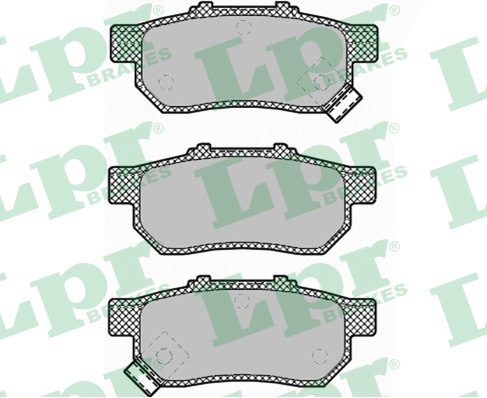 Jeu de 4 plaquettes de frein arrière LPR 05P1425 - OtoParts.ma