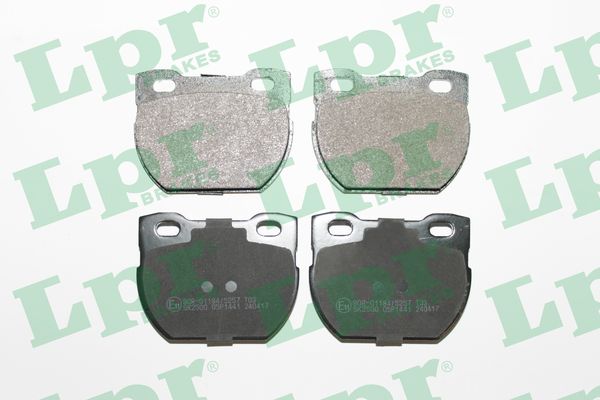 Jeu de 4 plaquettes de frein avant LPR 05P1441 - OtoParts.ma