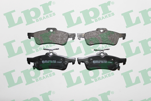 Jeu de 4 plaquettes de frein avant LPR 05P1458 - OtoParts.ma