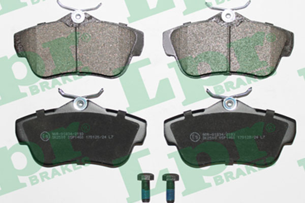 Jeu de 4 plaquettes de frein arrière LPR 05P1460 - OtoParts.ma