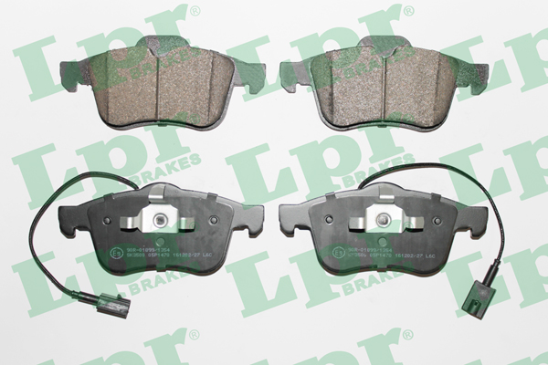 Jeu de 4 plaquettes de frein avant LPR 05P1470 - OtoParts.ma
