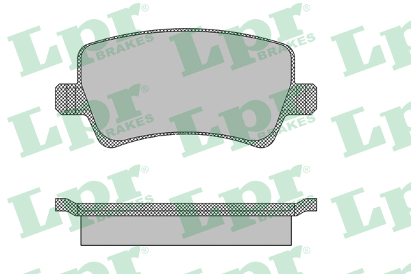 Jeu de 4 plaquettes de frein arrière LPR 05P1474 - OtoParts.ma