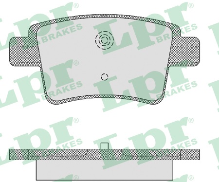 Jeu de 4 plaquettes de frein arrière LPR 05P1475 - OtoParts.ma