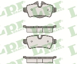 Jeu de 4 plaquettes de frein arrière LPR 05P1481 - OtoParts.ma