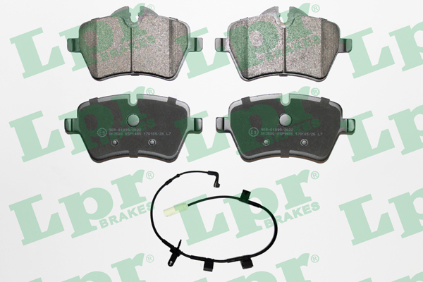 Jeu de 4 plaquettes de frein avant LPR 05P1485A - OtoParts.ma