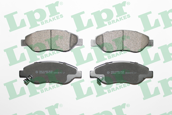 Jeu de 4 plaquettes de frein avant LPR 05P1490 - OtoParts.ma