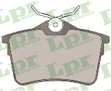 Jeu de 4 plaquettes de frein arrière LPR 05P1500 - OtoParts.ma