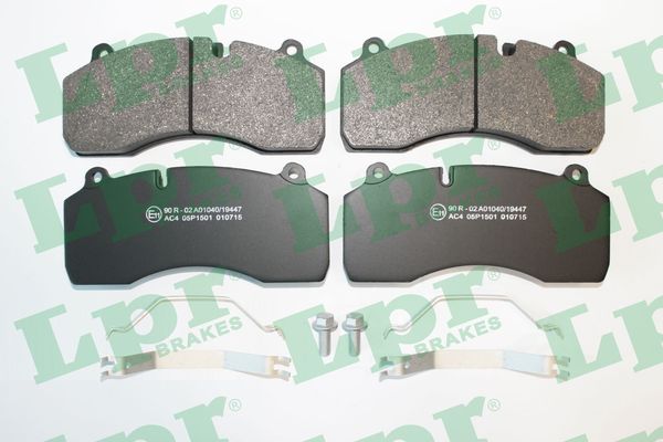 Jeu de 4 plaquettes de frein avant LPR 05P1501 - OtoParts.ma