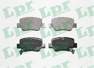 Jeu de 4 plaquettes de frein arrière LPR 05P1522 - OtoParts.ma