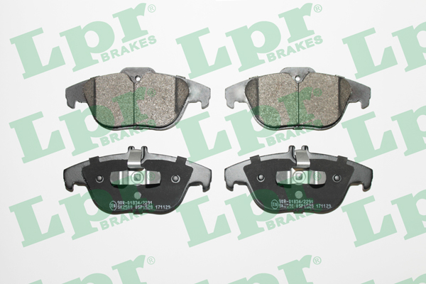 Jeu de 4 plaquettes de frein arrière LPR 05P1528 - OtoParts.ma