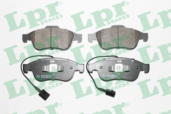 Jeu de 4 plaquettes de frein avant LPR 05P1535 - OtoParts.ma