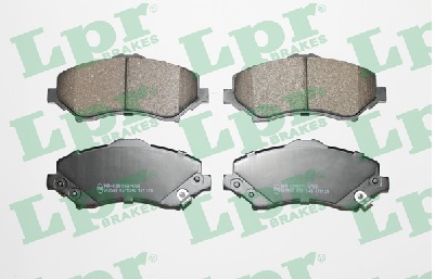 Jeu de 4 plaquettes de frein avant LPR 05P1548 - OtoParts.ma