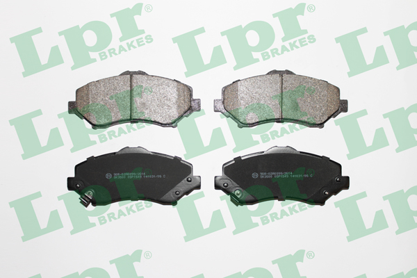 Jeu de 4 plaquettes de frein avant LPR 05P1549 - OtoParts.ma