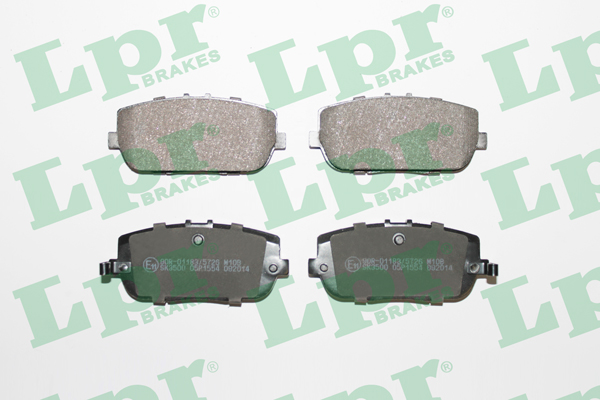 Jeu de 4 plaquettes de frein arrière LPR 05P1554 - OtoParts.ma