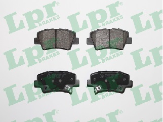 Jeu de 4 plaquettes de frein arrière LPR 05P1558 - OtoParts.ma