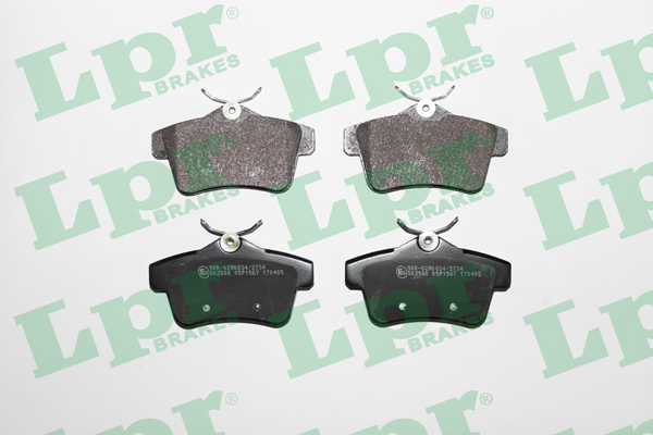 Jeu de 4 plaquettes de frein arrière LPR 05P1567 - OtoParts.ma