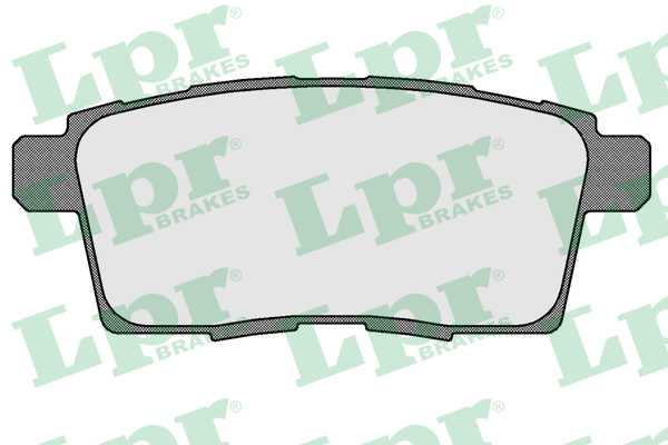 Jeu de 4 plaquettes de frein arrière LPR 05P1572 - OtoParts.ma