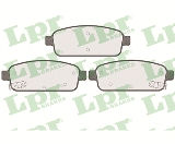 Jeu de 4 plaquettes de frein arrière LPR 05P1575 - OtoParts.ma