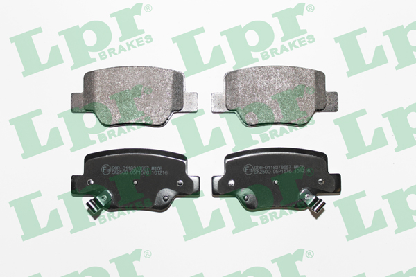 Jeu de 4 plaquettes de frein arrière LPR 05P1576 - OtoParts.ma