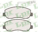 Jeu de 4 plaquettes de frein avant LPR 05P1579 - OtoParts.ma