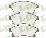 Jeu de 4 plaquettes de frein avant LPR 05P1581 - OtoParts.ma
