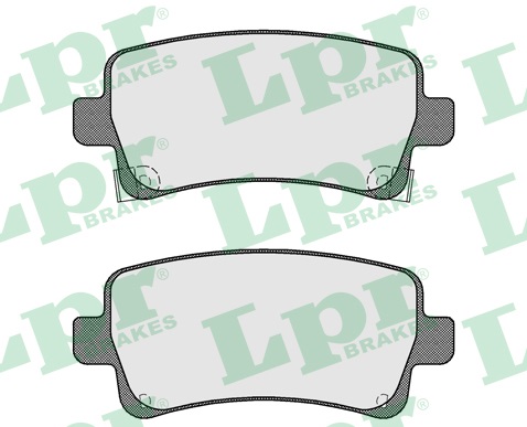 Jeu de 4 plaquettes de frein arrière LPR 05P1584 - OtoParts.ma