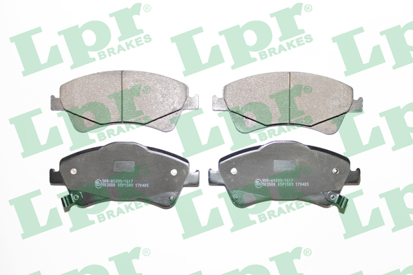 Jeu de 4 plaquettes de frein avant LPR 05P1589 - OtoParts.ma