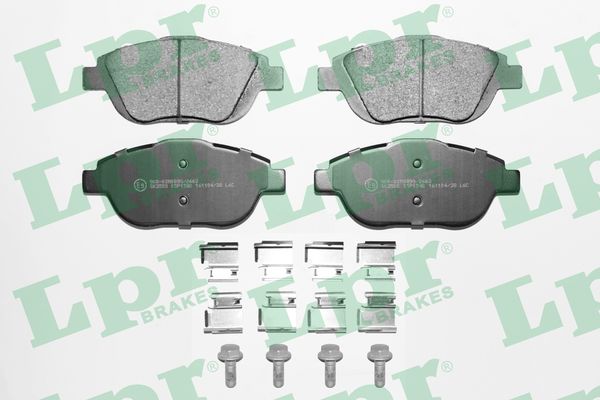 Jeu de 4 plaquettes de frein avant LPR 05P1590K - OtoParts.ma