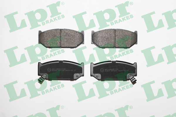 Jeu de 4 plaquettes de frein avant LPR 05P1594 - OtoParts.ma