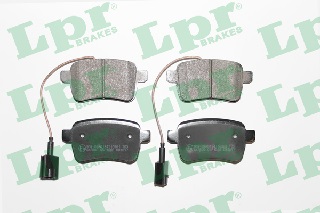 Jeu de 4 plaquettes de frein arrière LPR 05P1596 - OtoParts.ma