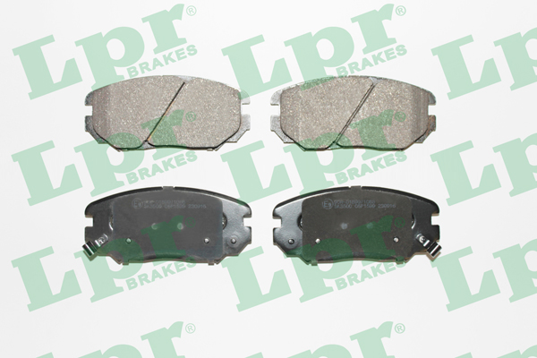 Jeu de 4 plaquettes de frein avant LPR 05P1599 - OtoParts.ma