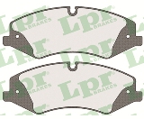 Jeu de 4 plaquettes de frein avant LPR 05P1600 - OtoParts.ma