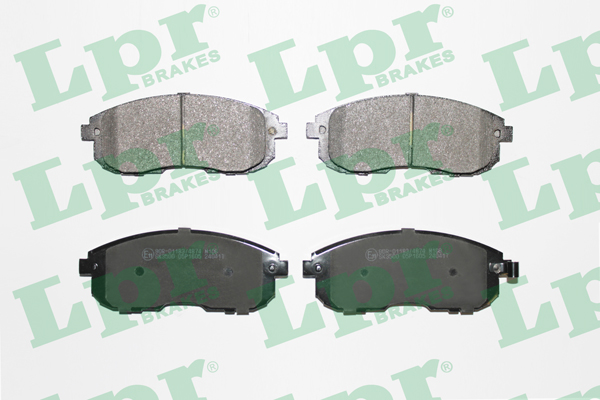 Jeu de 4 plaquettes de frein avant LPR 05P1605 - OtoParts.ma