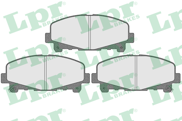 Jeu de 4 plaquettes de frein avant LPR 05P1607 - OtoParts.ma