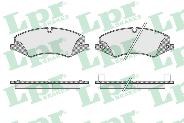 Jeu de 4 plaquettes de frein avant LPR 05P1616 - OtoParts.ma