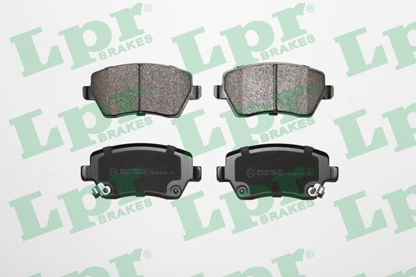 Jeu de 4 plaquettes de frein avant LPR 05P1621 - OtoParts.ma