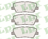 Jeu de 4 plaquettes de frein arrière LPR 05P1625 - OtoParts.ma