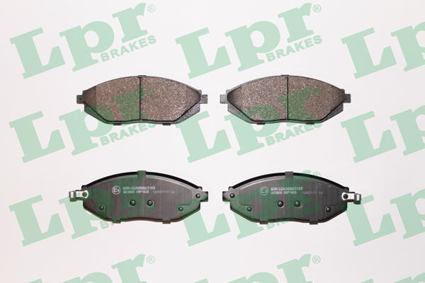 Jeu de 4 plaquettes de frein avant LPR 05P1629 - OtoParts.ma