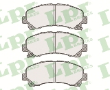 Jeu de 4 plaquettes de frein avant LPR 05P1630 - OtoParts.ma