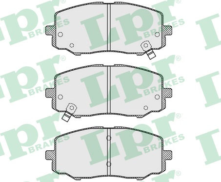 Jeu de 4 plaquettes de frein avant LPR 05P1633 - OtoParts.ma