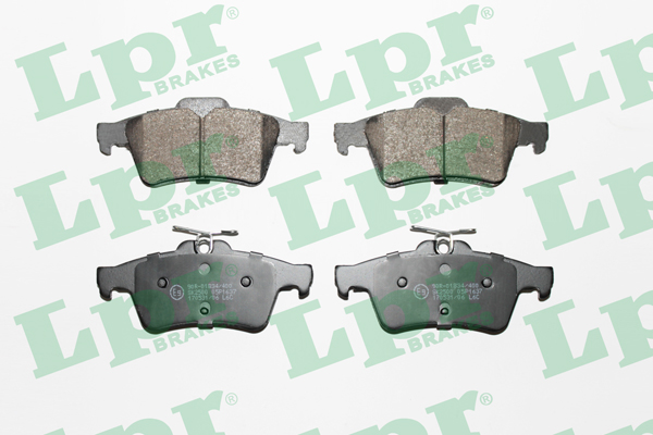 Jeu de 4 plaquettes de frein avant LPR 05P1637 - OtoParts.ma