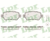 Jeu de 4 plaquettes de frein arrière LPR 05P1650 - OtoParts.ma