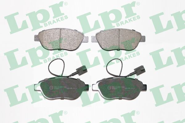 Jeu de 4 plaquettes de frein avant LPR 05P1657 - OtoParts.ma