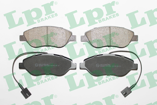 Jeu de 4 plaquettes de frein avant LPR 05P1658 - OtoParts.ma