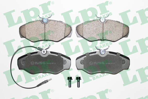 Jeu de 4 plaquettes de frein avant LPR 05P1660 - OtoParts.ma