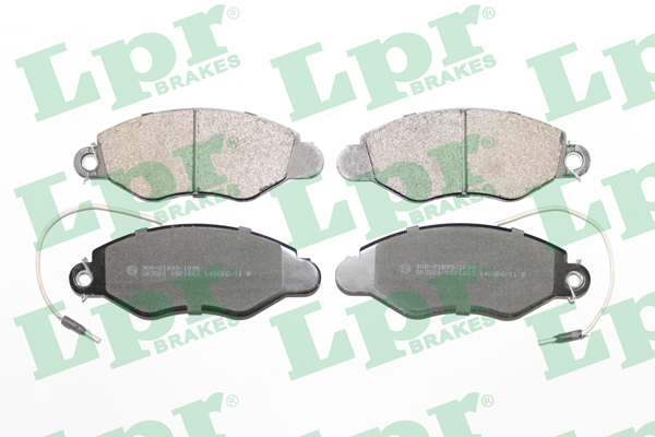 Jeu de 4 plaquettes de frein avant LPR 05P1663 - OtoParts.ma