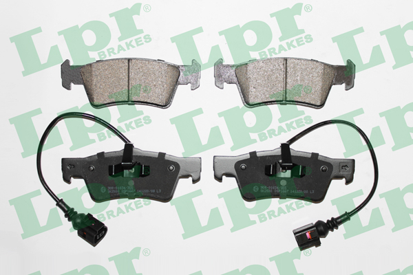 Jeu de 4 plaquettes de frein arrière LPR 05P1667 - OtoParts.ma